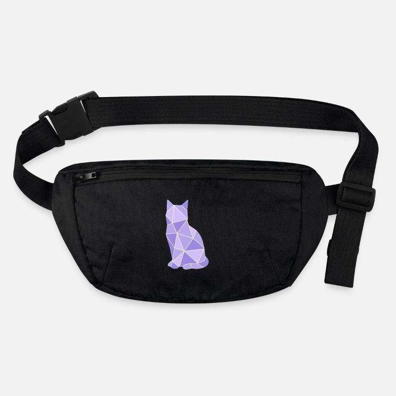 Geometric Cat Lavender Stanley/Stella recycled Hip Bag 
