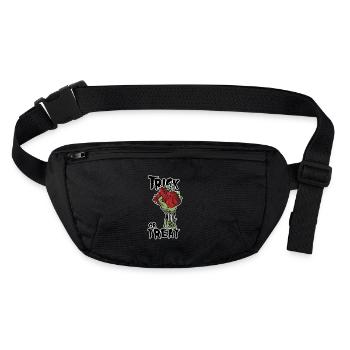 Trick or Treat // Halloween - Stanley/Stella recycled Hip Bag  - black - Front