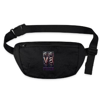 V8 Power - Stanley/Stella recycelte Gürteltasche - Schwarz - Vorne