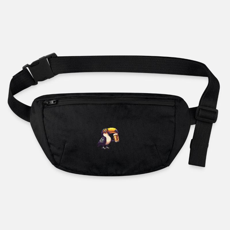Toucan Bird Beer Pixel Stanley/Stella recycled Hip Bag 