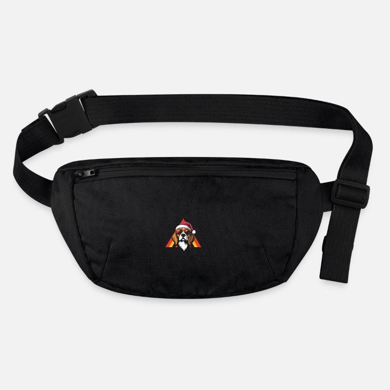Beagle Hund Weihnachten Cool Stanley/Stella recycelte Gürteltasche