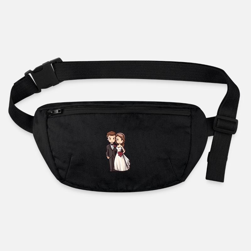 Bride and groom Wedding Bride Groom Stanley/Stella recycled Hip Bag 