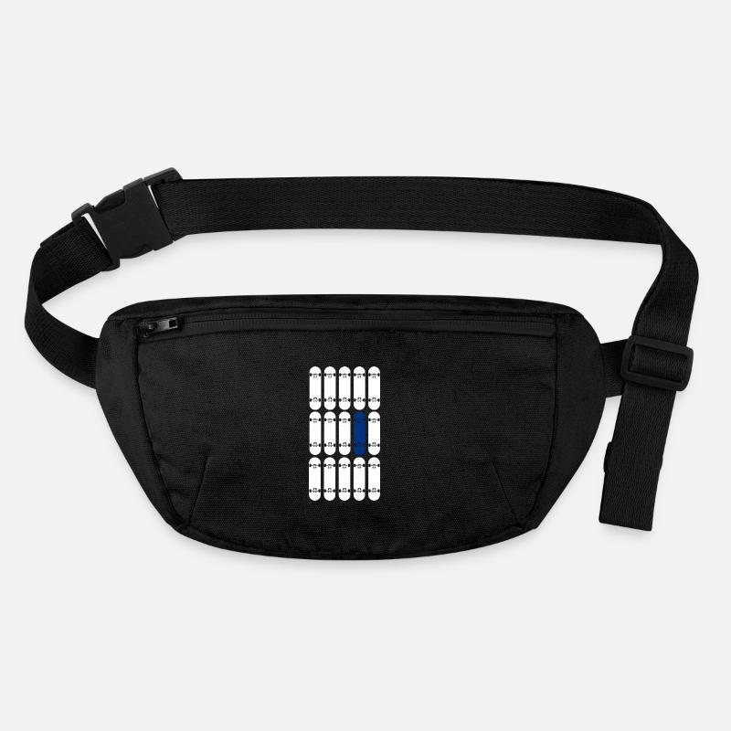 OneBoardBlue / White - Stanley/Stella recycled Hip Bag  - black
