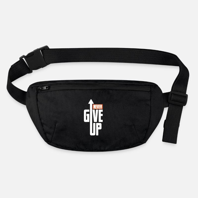 Never give up - Motivation Courage Power Stanley/Stella recycled Hip Bag 