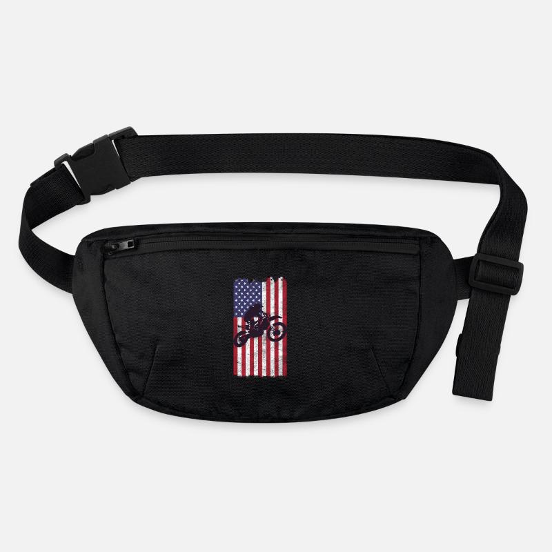 Dirt Biking USA-Flagge Stanley/Stella recycelte Gürteltasche