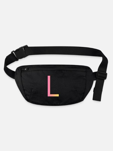 L - Stanley/Stella recycled Hip Bag  - black - Front