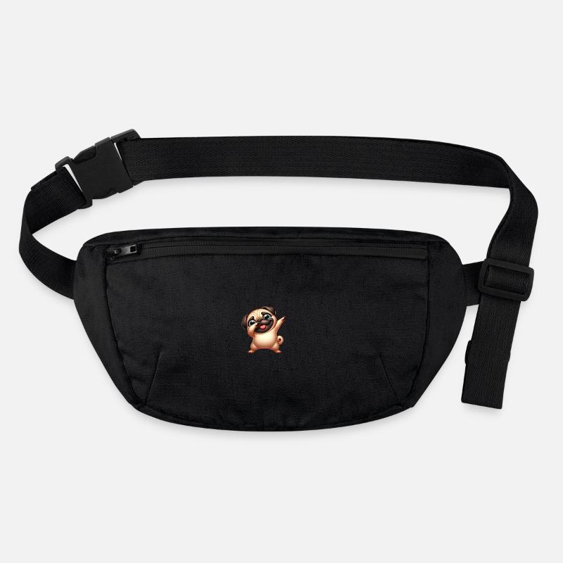 mignon dab carlin dessins animés animal de compagnie Sac banane recyclé Stanley/Stella