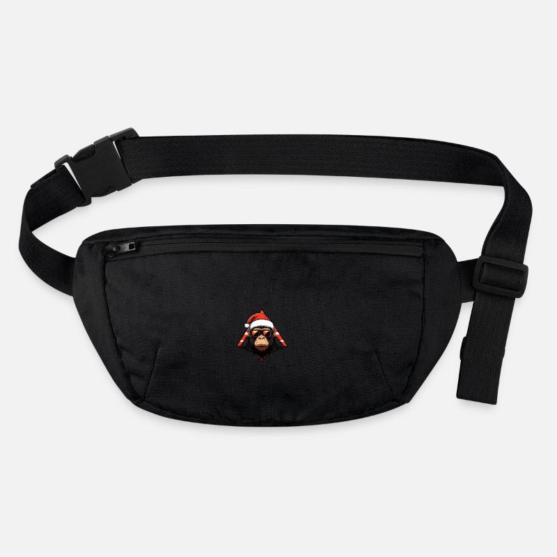 Affe Weihnachten Cool Stanley/Stella recycelte Gürteltasche