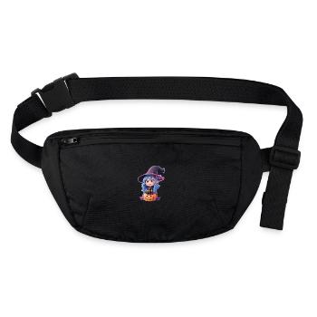 cute halloween witch - Stanley/Stella recycled Hip Bag  - black - Front