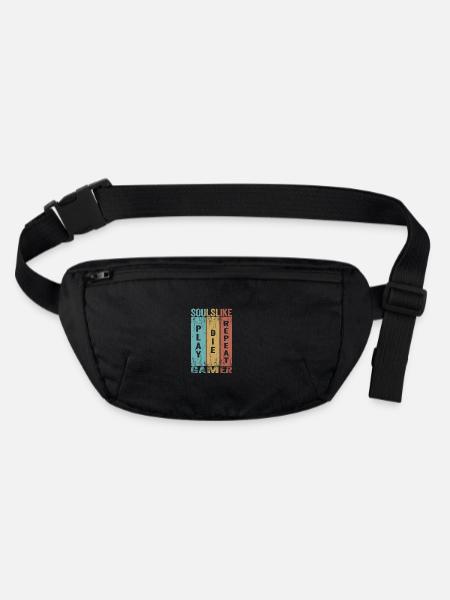 Play Die Repeat Soulslike Gamer - Stanley/Stella recycelte Gürteltasche - Schwarz - Vorne
