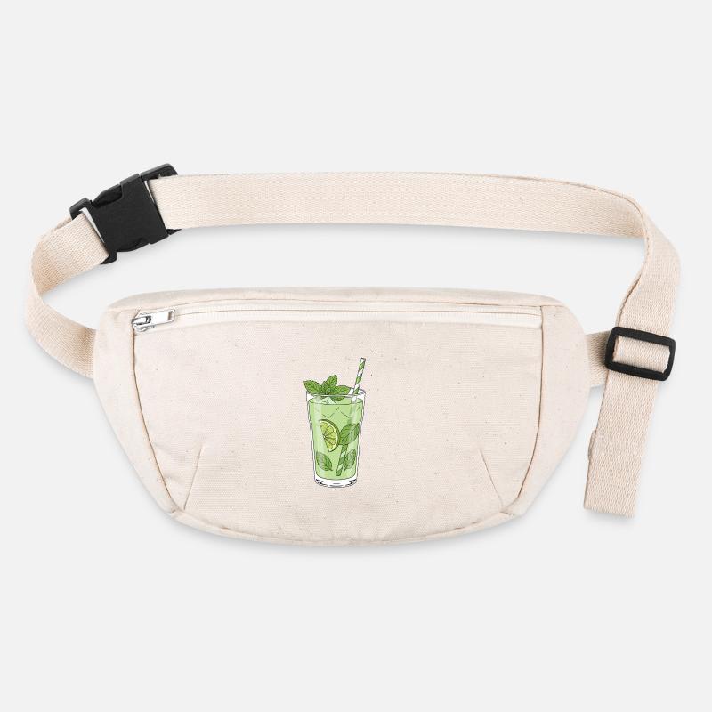 Limetten-Minz Mojito Illustration Stanley/Stella recycelte Gürteltasche