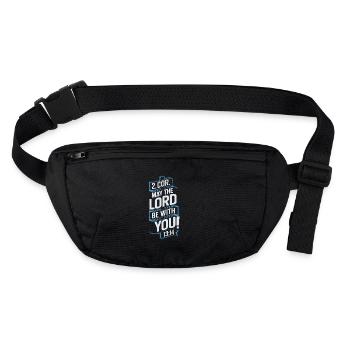 Que le Seigneur soit avec vous - Sac banane recyclé Stanley/Stella - noir - Devant