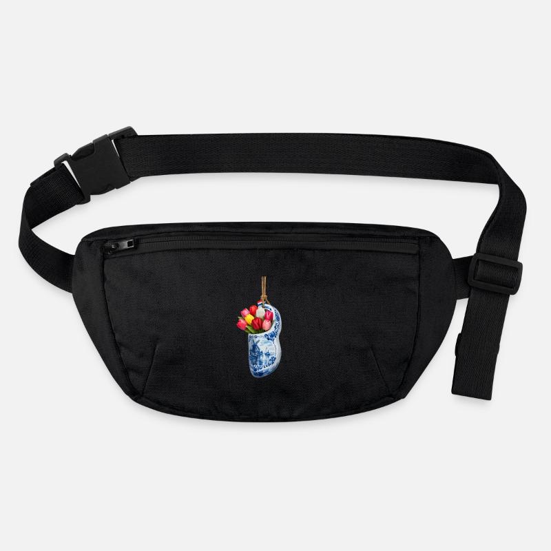 Tulipes dans un sabot bleu de Delft Sac banane recyclé Stanley/Stella