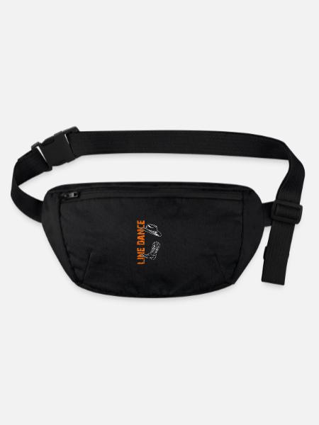 Conception de danse en ligne pour danseurs et groupe de danse - Sac banane recyclé Stanley/Stella - noir - Devant