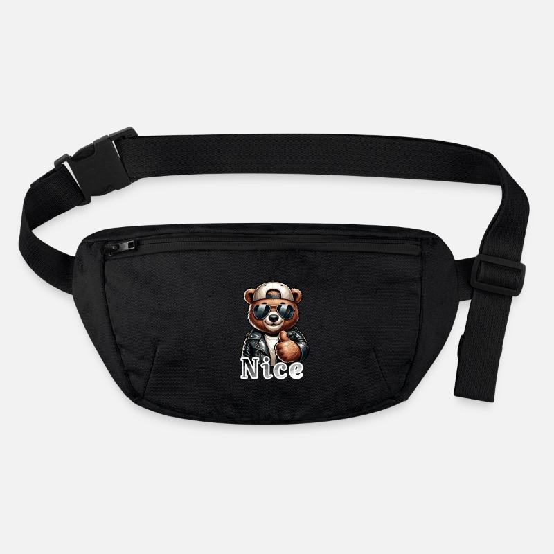 Ours avec le pouce levé Sac banane recyclé Stanley/Stella