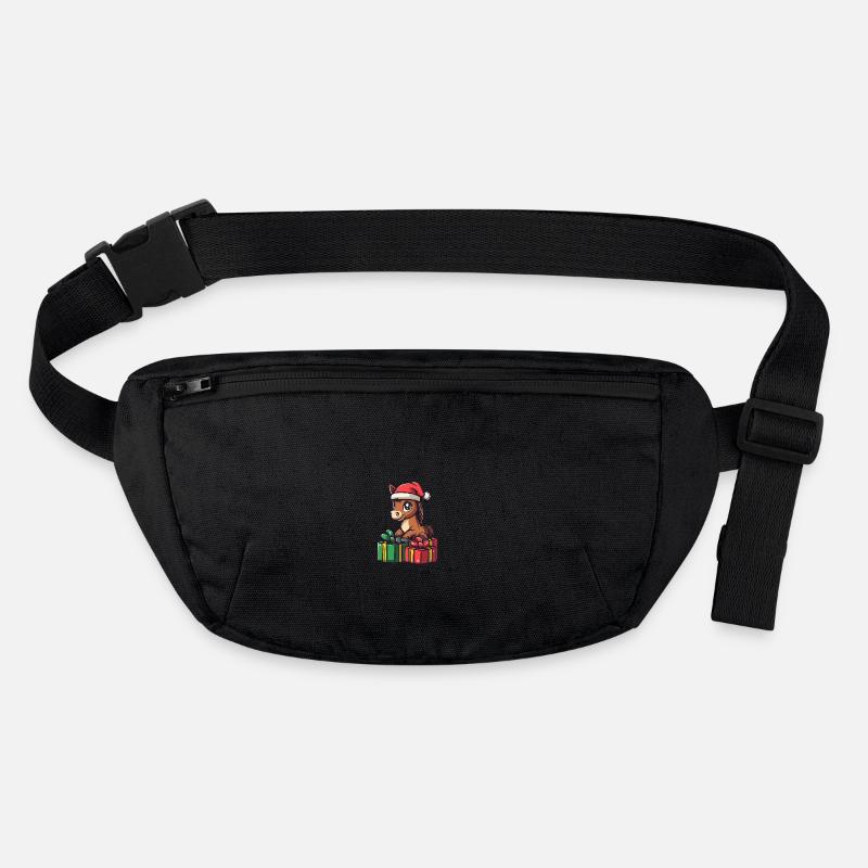 Chevaux Noël Bandes dessinées Cadeaux Sac banane recyclé Stanley/Stella