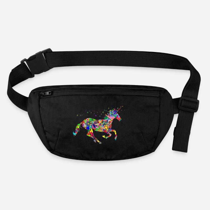 Einhorn Farbkleckse Geschenk Geschenkidee Stanley/Stella recycelte Gürteltasche