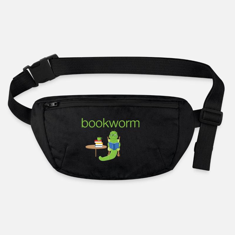 Bookworm, Bücherwurm.Geschenk, lire, Bookworm Sac banane recyclé Stanley/Stella