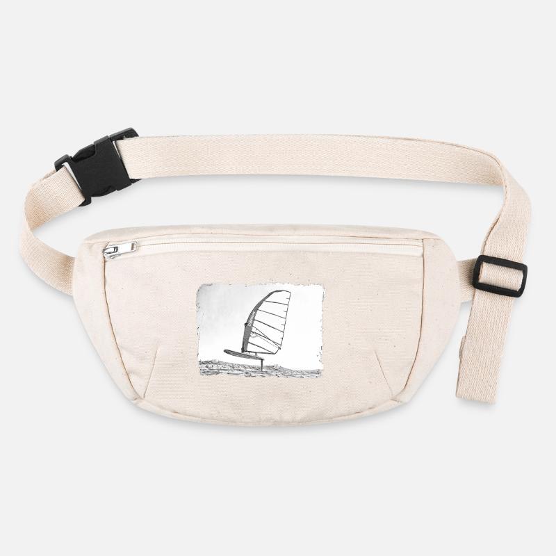 Windsurf Foil / Foiling Hand-Drawing Sketch Stanley/Stella recycled Hip Bag 