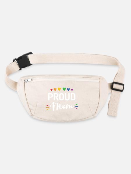 Stolze Mama - Stanley/Stella recycelte Gürteltasche - Naturweiß - Vorne