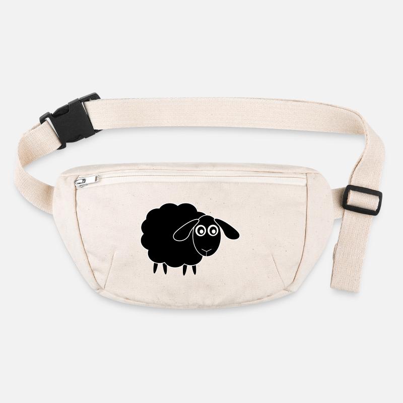 schwarzes Schaf Schäfchen Stanley/Stella recycelte Gürteltasche