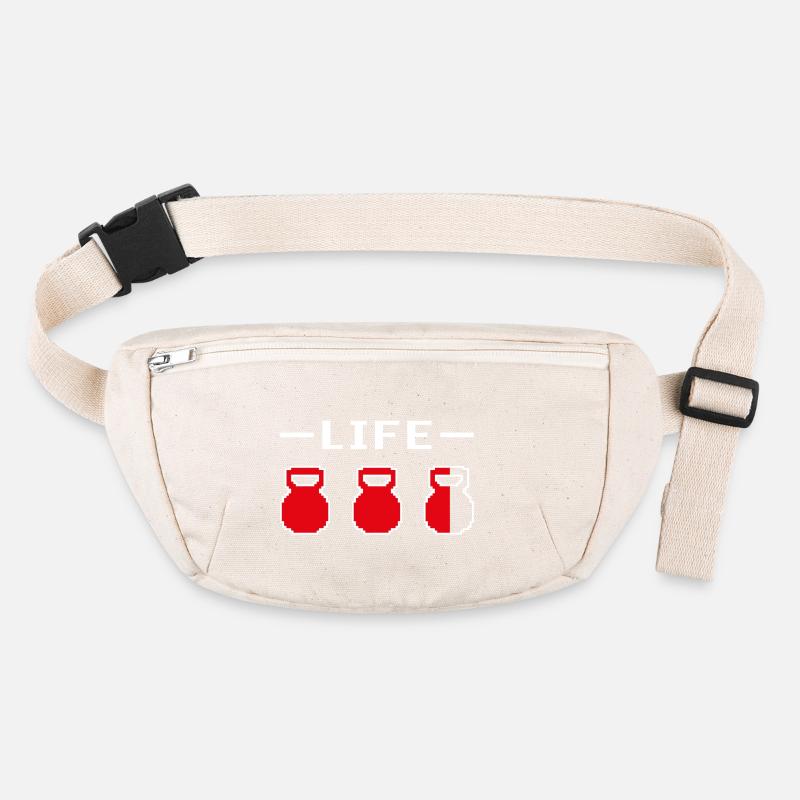 Kettlebell Life Pixelated Dark Stanley/Stella recycled Hip Bag 