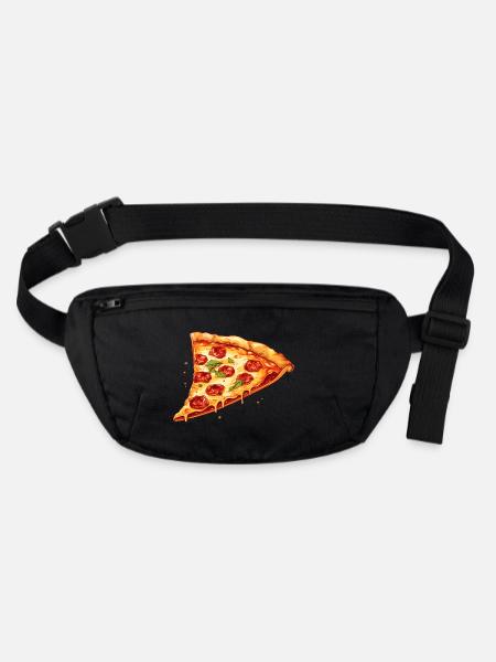 Pizza - Stanley/Stella recycelte Gürteltasche - Schwarz - Vorne