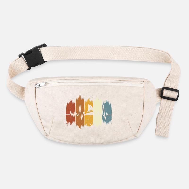 Retro Motorboat Heartbeat Motorboat Stanley/Stella recycled Hip Bag 