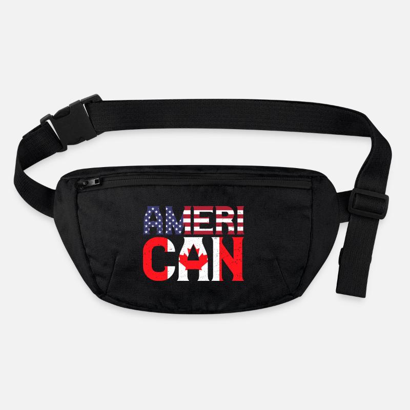 US Flag Canadia American Pride Canadian Flag Stanley/Stella recycelte Gürteltasche