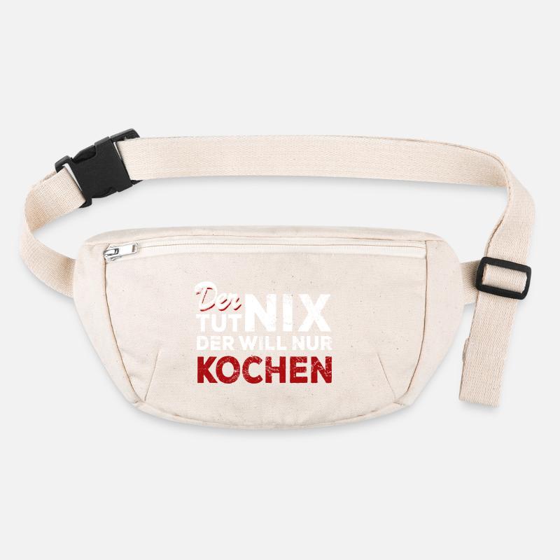 Der tut nix der will nur kochen - Spruch Stanley/Stella recycelte Gürteltasche