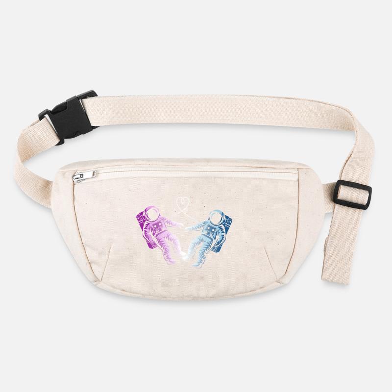 2 verliebte Astronauten Stanley/Stella recycelte Gürteltasche