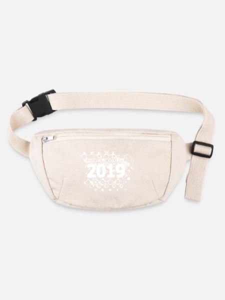 2019 - Sac banane recyclé Stanley/Stella - blanc naturel - Devant
