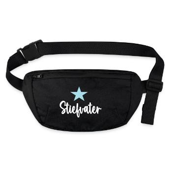 Stiefvater Geburtstag Bonus Papa Vater Vatertag - Stanley/Stella recycelte Gürteltasche - Schwarz - Vorne