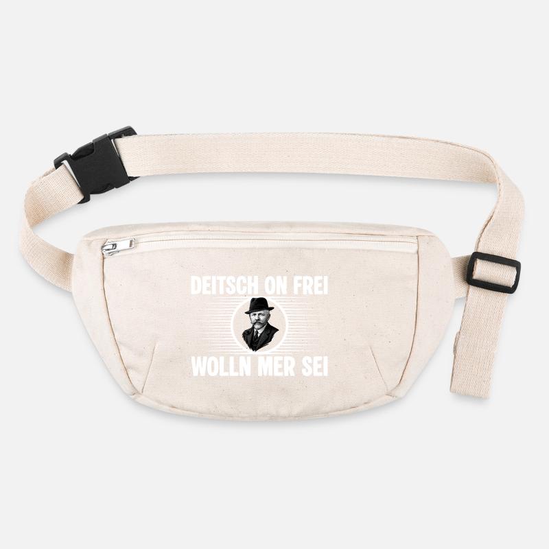 Deitsch on frei wolln mer sei Stanley/Stella recycelte Gürteltasche
