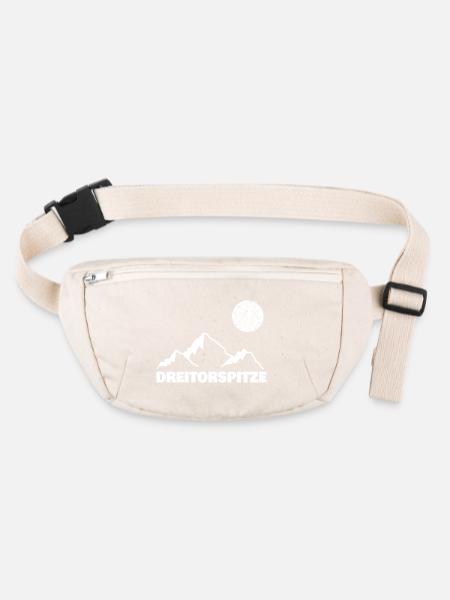 Three-goal top - Stanley/Stella recycled Hip Bag  - natural - Front