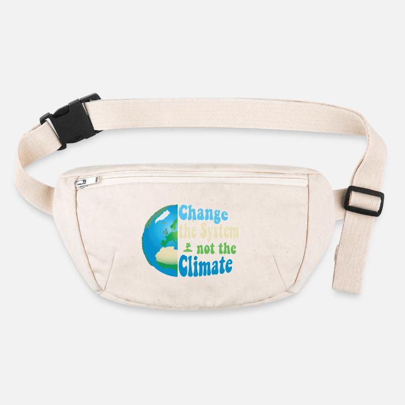 Changer le système, pas le climat Sac banane recyclé Stanley/Stella