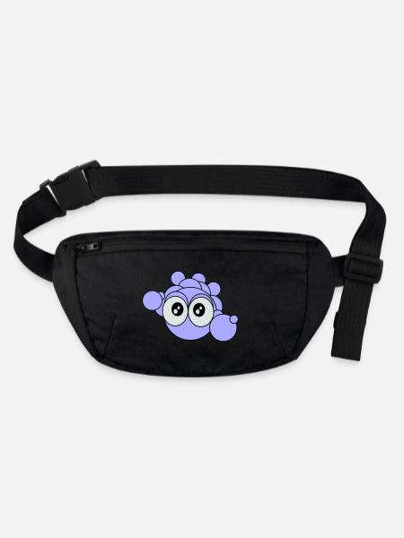 Bubbles - Stanley/Stella recycled Hip Bag  - black - Front