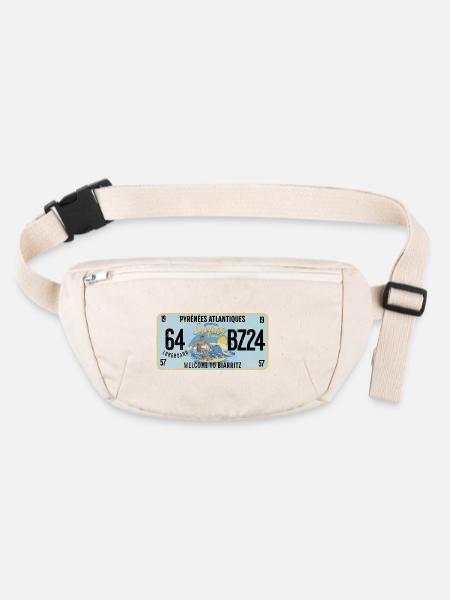 Welcome to Biarritz - Stanley/Stella recycled Hip Bag  - natural - Front