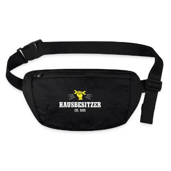Hausbesitzer 2025 Homeowner Eigentümer Hausherr - Stanley/Stella recycelte Gürteltasche - Schwarz - Vorne