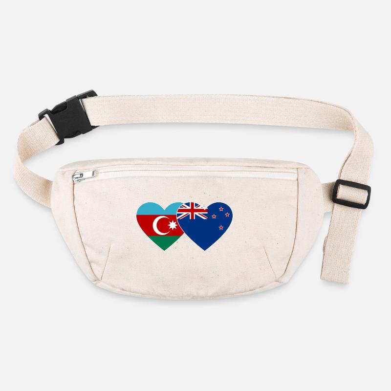 Azerbaïdjan Nouvelle-Zélande Drapeau Coeur Sac banane recyclé Stanley/Stella
