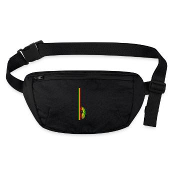 Reggae Lion - Stanley/Stella recycelte Gürteltasche - Schwarz - Vorne