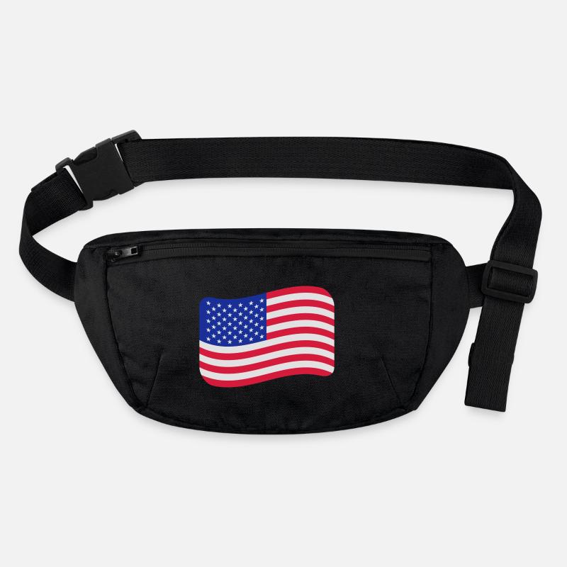 drapeau des etats unis Sac banane recyclé Stanley/Stella