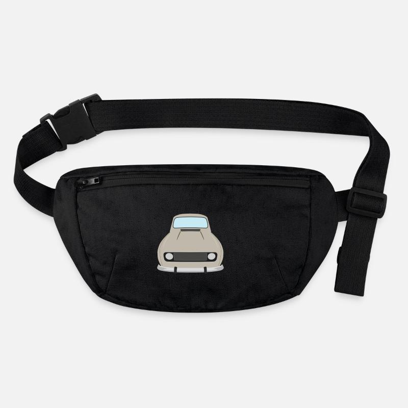 beige 4L - Stanley/Stella recycelte Gürteltasche - Schwarz