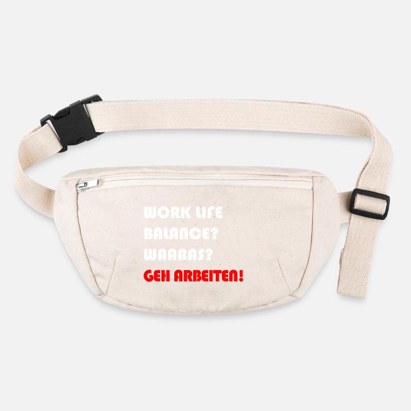 WORK LIFE BALANCE ARBEIT Stanley/Stella recycelte Gürteltasche