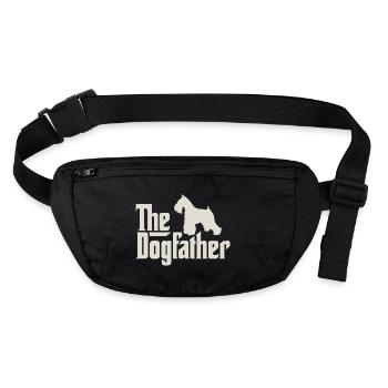 The Dogfather - Zwergschnauzer Schnauzer - Stanley/Stella recycelte Gürteltasche - Schwarz - Vorne
