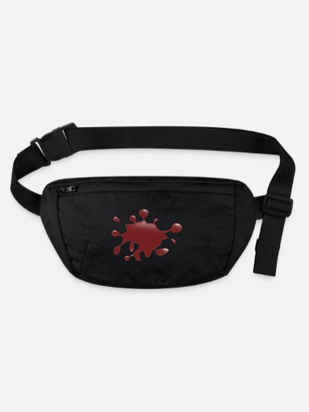 Splash - Stanley/Stella recycelte Gürteltasche - Schwarz - Vorne