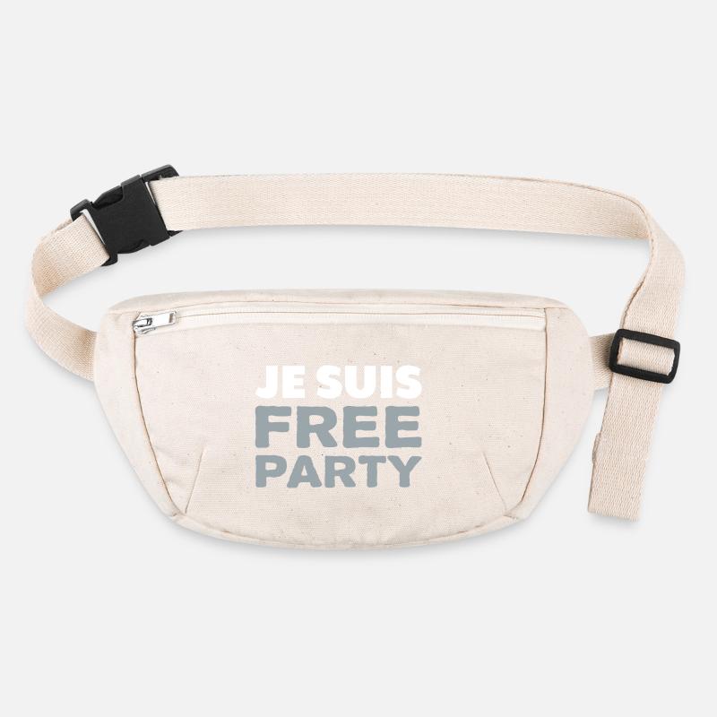 Je suis FREE PARTY Sac banane recyclé Stanley/Stella