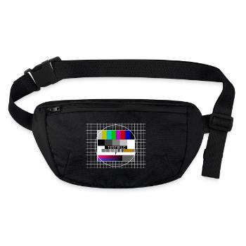 Test Image Offline Pause TV Test - Stanley/Stella recycled Hip Bag  - black - Front