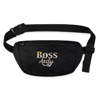 Lady Boss - Sac banane recyclé Stanley/Stella - noir - Devant