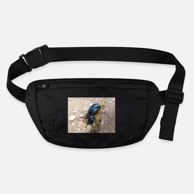 coléoptère noir aussi coléoptère violet Ölkäfer Sac banane recyclé Stanley/Stella